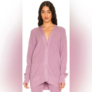 💫Revolve One Grey Day Shauni boyfriend purple cardigan sweater